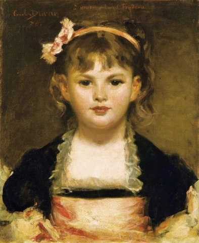 Porträtt av Diane Valentine Feydeau 1870