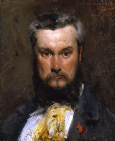 Porträtt av Hector Hanoteau 1870