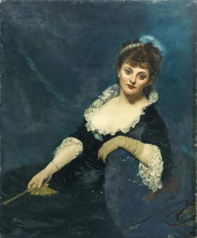 Porträtt av Mrs Harry Vane Milbank Nee Alice Sidonie Van Den Bergh 1877
