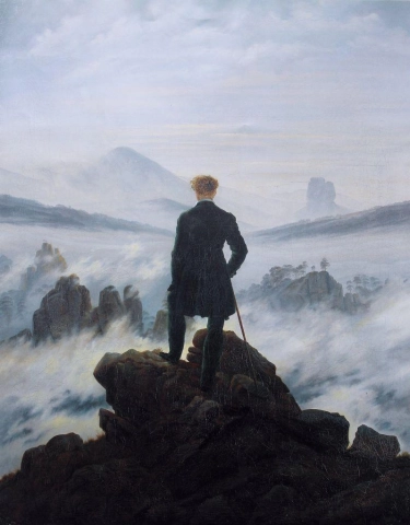The Traveler Contemplating a Sea of Clouds