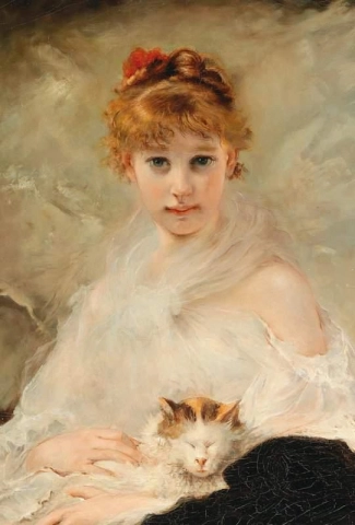 Girl With A Cat