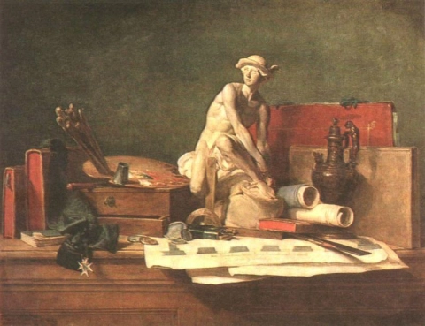 Chardin . Still Life With Attributes Of The Arts