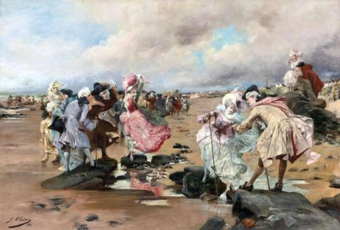 A Sunday At The Seaside 1888