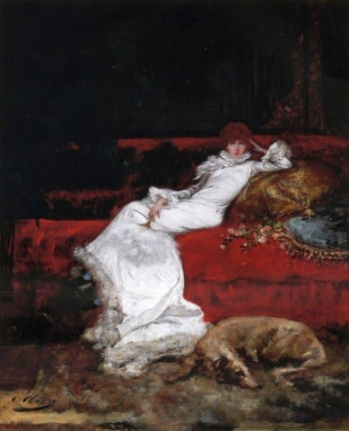 Portret van Sarah Bernhardt 1878