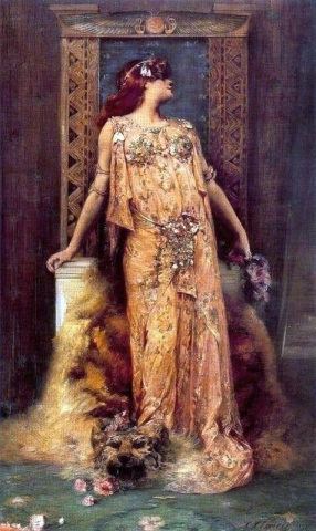 Sarah Bernhardt nel ruolo di Cleopatra 1893