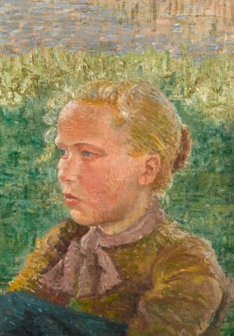 Blondes Mädchen 1895