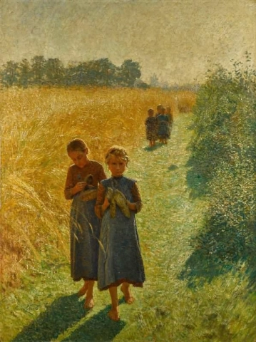 Meisjes in het veld 1892