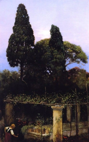 Garten der Villa Castello Capri 1906