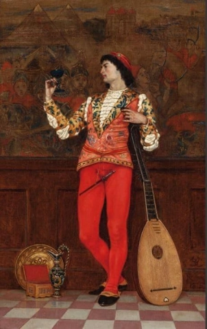 Interior With Lute Player 1875