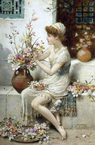 A florista, por volta de 1875