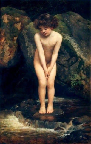 Um bebê aquático 1890