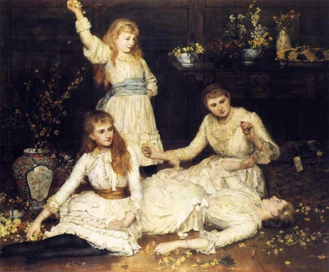 Мэй, Агата, Вероника и Одри - Дочери полковника Макинса, 1884 г.
