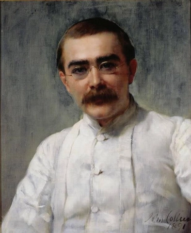 Porträtt av Rudyard Kipling 1891