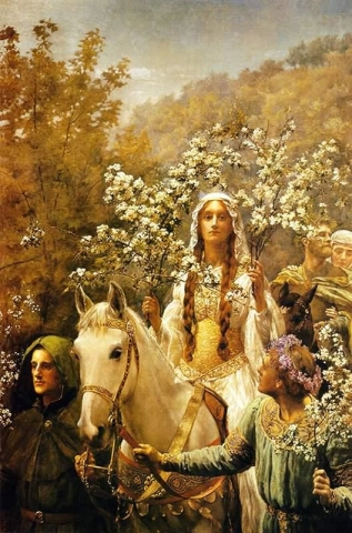 Drottning Guinevere S Maying 1900