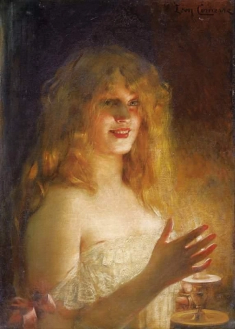 Young Girl With A Candle