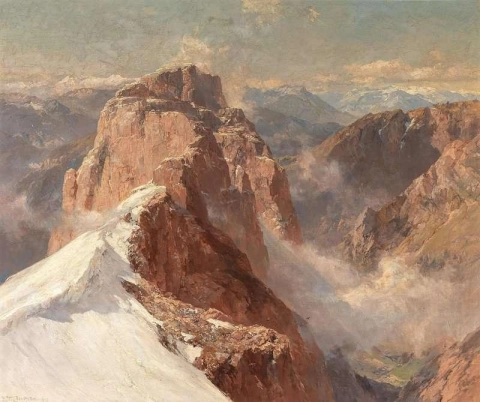 Вид на Кроззон-ди-Брента со стороны Чима Тоса с Пиластро Деи Франчези