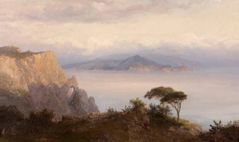Sorrento nær Capri 1880