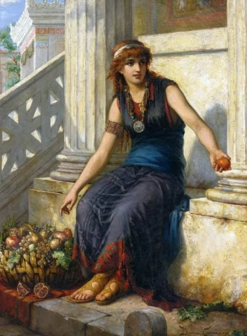 Obstverkäufer aus Pompeji, ca. 1900