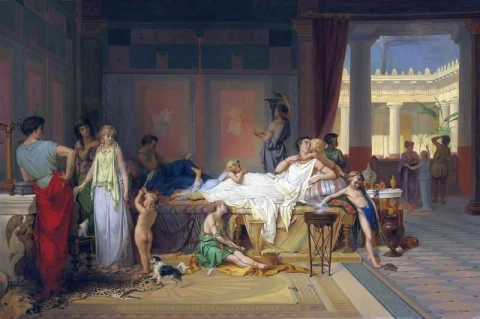 The Last Hour Of Pompeii - The House Of The Poet 1869