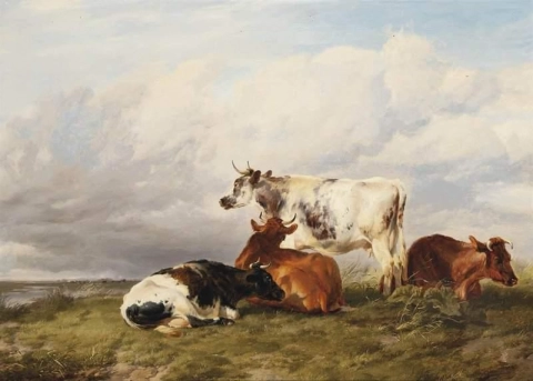 In The Meadows At Noon 1846