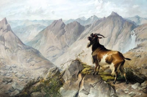 The Scapegoat - And The Goat Shall Bear Upon Him All Their Iniquities Unto A Land Not Inhabited. Leviticus Xvi. 22 Ca. 1881