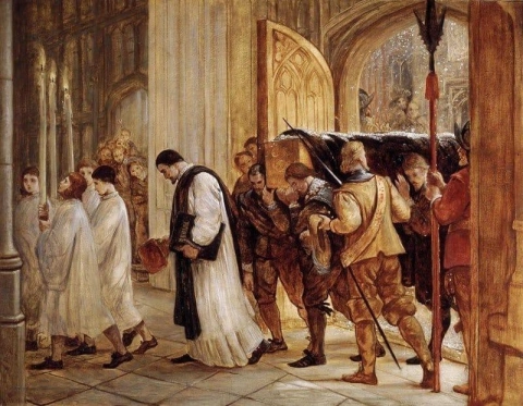 De begrafenis van Charles I 1874