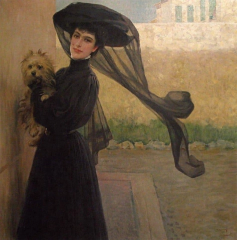 Portrait Of A Lady In Black