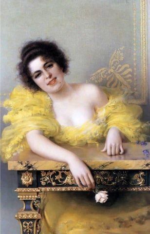 Portret van een jonge vrouw 1896