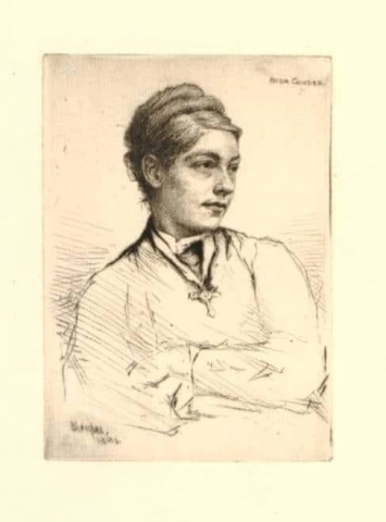 Porträtt av Miss Rosa Corder 1880
