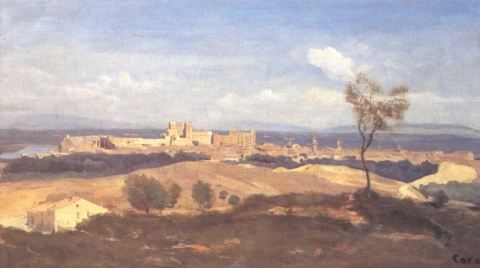 Vista de Aviñón tomada desde Villeneuve Les Avignon