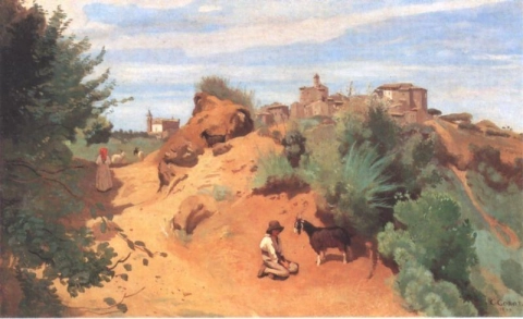 Genzano Chevrier mit Blick auf ein Dorf