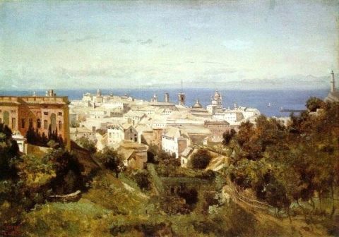 Utsikt over Genova fra Acqua Sola-promenaden