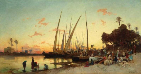 Ägypten am Ufer des Nils