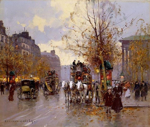 Omnibus på Place de la Madeleine