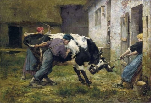 En la granja Ca. 1886