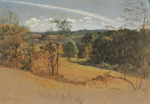 Landschap nabij Tunbridge Wells Kent 1882