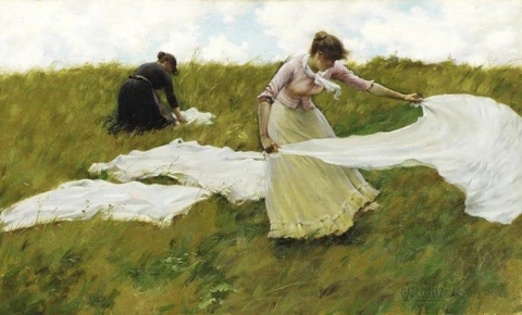 En blåsig dag 1887