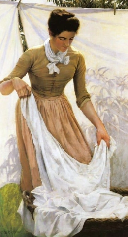 Hanging Out Linen 1887