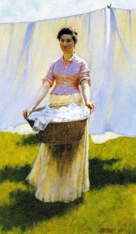 晾衣服 1887