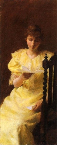 سيدة باللون الأصفر 1893 1