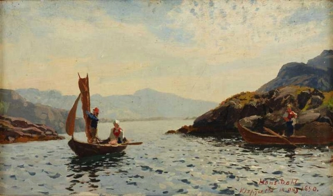 Blick von Kleppest Norwegen 1890