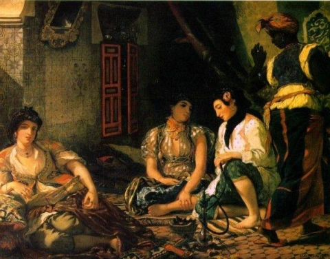 Delacroix Eugene Algerian naiset huoneistoissaan