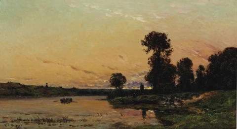 川沿いで 1900