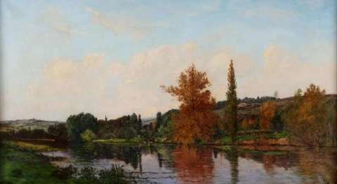 Die Ufer der Seine bei Mantes