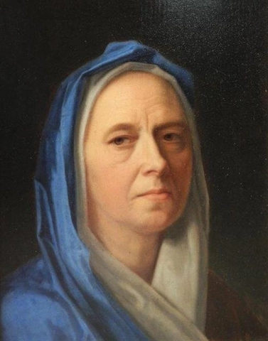 Hoofd van een vrouw met een sluier 1724