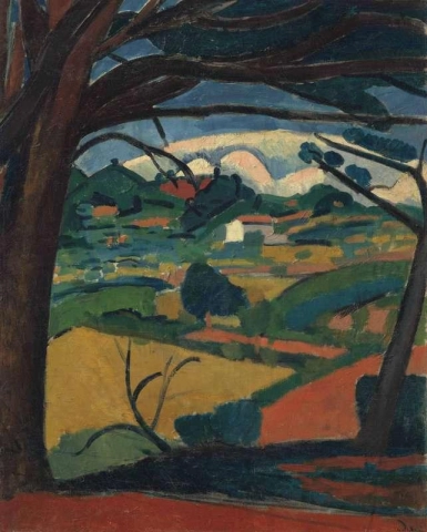 Landskap i Provence Martigues ca 1908