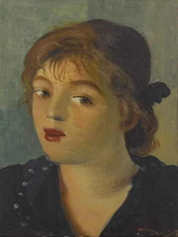 Portrait D Une Femme Ca. 1945-50