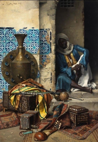 Een handelaar in artefacten 1887