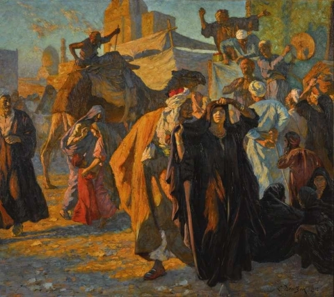Eine Straßenfeier in Kairo 1912