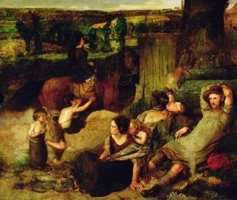 Os vagabundos irlandeses, cerca de 1853-54